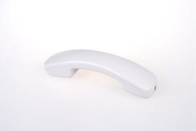 Completed white handset - incl. microphone, speaker, cable assembly, ballast... - 2